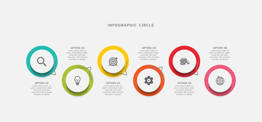 Fototapeta premium Vector infographics business template design