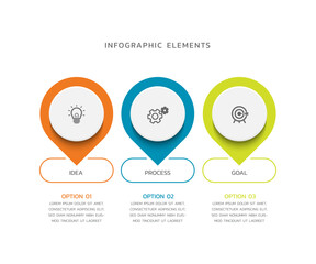 Vector infographics business template design
