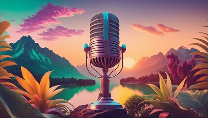 Groovy Waves: A Retro Podcast Journey"
