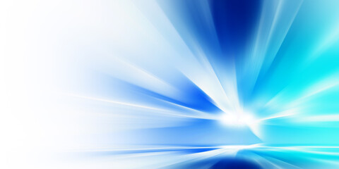 Obraz premium Abstract blue light beam gradient background banner or wallpaper, futuristic style