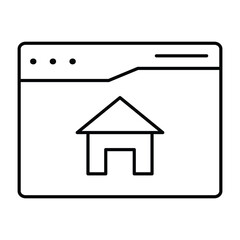 Home screen  line icon 