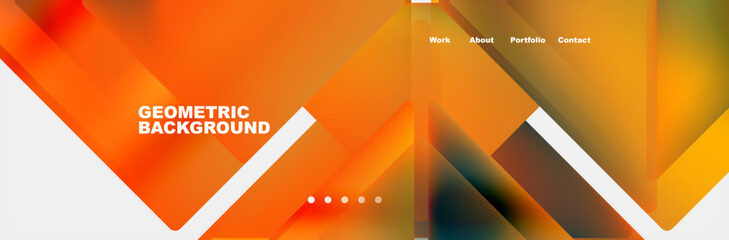 Triangle minimal web site page background design. Vector Illustration For Wallpaper, Banner, Background, Card, Book Illustration, landing page
