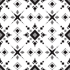 Pattern black and white vector