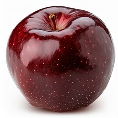 Fresh Red Apple: Crisp and Vibrant on White Background