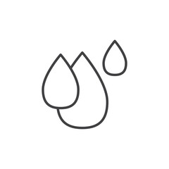 Raindrop Icon Set. Water, Oil, and Blood Droplet Vector Symbol.