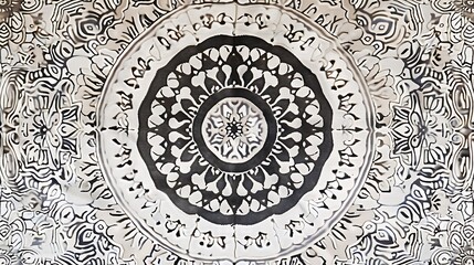 Exquisite Moroccan-inspired patterns adorning a white canvas, embodying the charm and beauty of traditional North African craftsmanship.