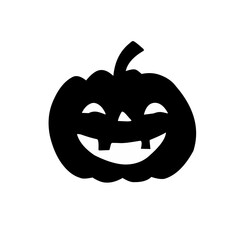 set of black Halloween pumpkin icons vector