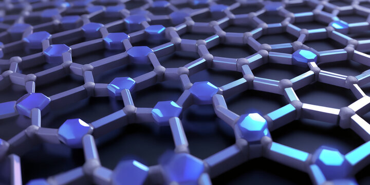 modular graphene, graphene, hexagonal mesh wire, hexagonal mesh fine wire, graph design, computer graphics, sgi iris graphics, gradient sapphire, 3d graphics, 3 d graphics, fine-grained