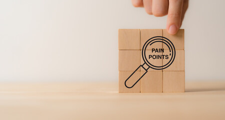 Customer pain points analysis concept. Customer analysis for improvement and development the...