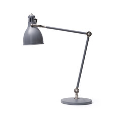 Modern desk lamp isolated on white background