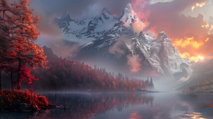 Breathtaking Landscape Evoking Awe and Wonder A Captivating Portrayal of Natures Untouched Beauty