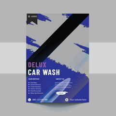 Car Wash Flyer, Car Cleaning Service template, a4 car wash service flyer, automobile wash service leaflet design, Car Wash Business Promotion Poster