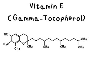 VitaminE_Gammatocopherol illustration