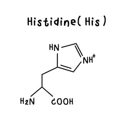 histidine chemical structure illustration