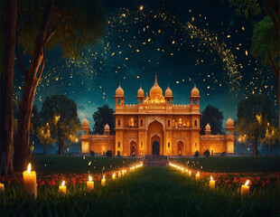 DIWALI BACKGROUND AI GENERATION
