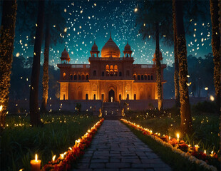 DIWALI BACKGROUND AI GENERATION
