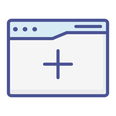 Obraz premium Add data colour icon 