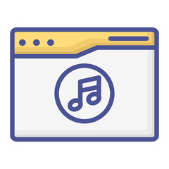 Music web colour icon 