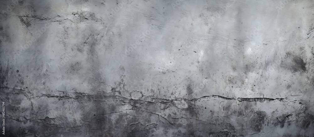 Leinwandbilder A grunge gray concrete wall with an abstract texture suitable for use as a background image with copy space