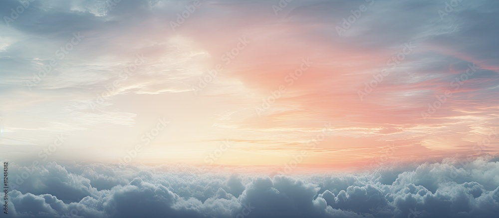 Aufkleber The sky appears with a two tone color combining both clear and overcast elements There is a copy space image available