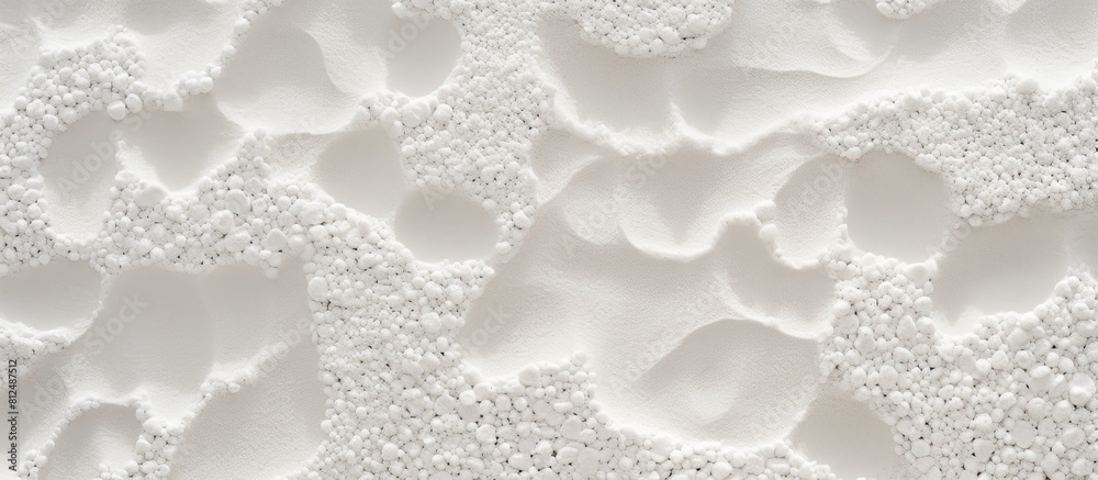 Poster close up shot of abstract white and gray coral sand creating a detailed background photo texture wit