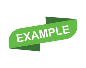 Example button example vector illustration. Example sign icon badge
