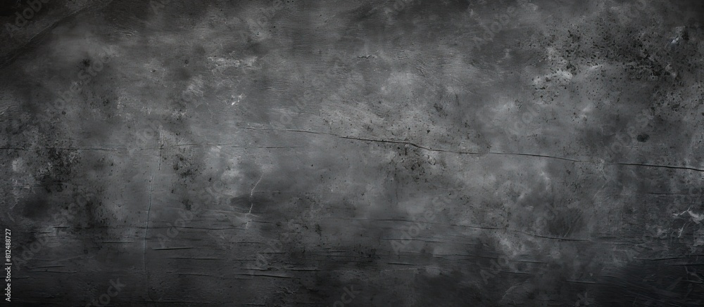 Poster the concept of the image is a distressed scratched chalkboard surface with an abstract grey textured