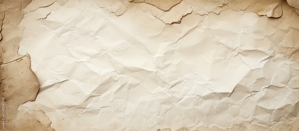 Aufkleber A torn crumpled and distressed piece of paper with rough edges providing ample space for text or images to be displayed