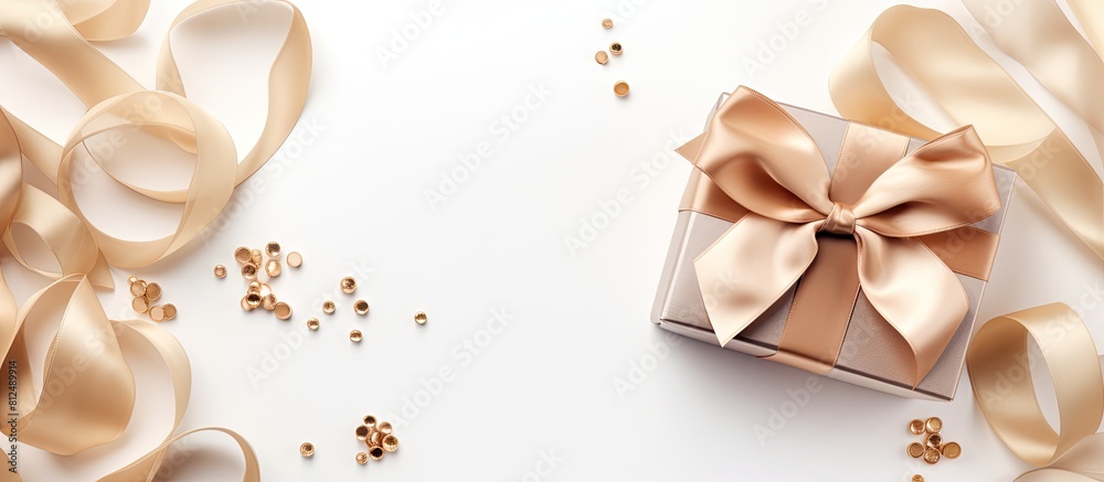 Poster top view of a decorative cosmetics concept for achieving a natural even skin tone a makeup foundatio