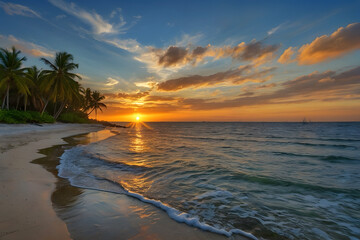 A landscape of an ocean