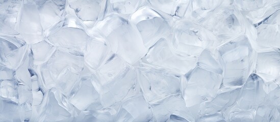 A detailed view of pure white ice with ample space for copying images