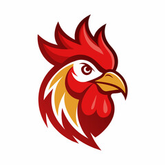  Rooster head logotype vector illustration 