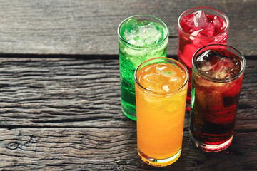 Soft drinks and fruit juice mixed with soda high in sugar have a negative effect on physical health