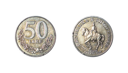 Fifty Albanian Leke coin of 2000