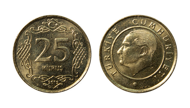 25 Turkish kurus coin of 2019