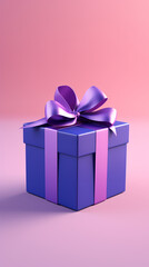 Fototapeta premium Purple gift box