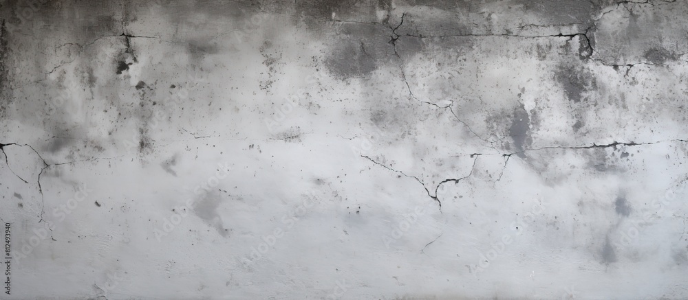 Poster the background of a cement wall has a gray and white polished mortar texture providing a copy space 