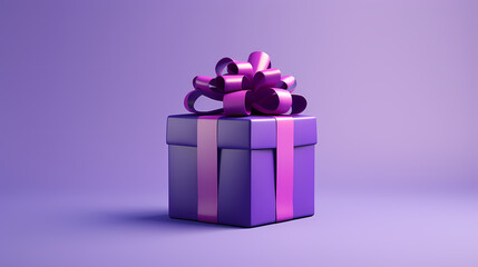 Purple gift box