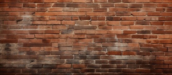 Obraz premium Ideal brick wall background size for cover page with copy space image