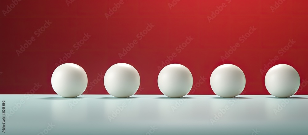 Poster The image showcases a blank ball set against a simple background leaving ample copy space for additional content