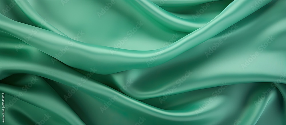 Leinwandbilder abstract green fabric texture background with copy space image top view empty template