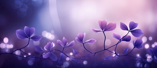 Nature inspired background featuring vibrant violet abstract bokeh Perfect for incorporating copy space images