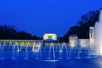 Lincoln Memorial with sunrise sky, Washington DC
