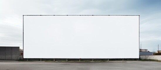 A large billboard featuring a pristine blank area perfectly primed for displaying your advertisement copy space image