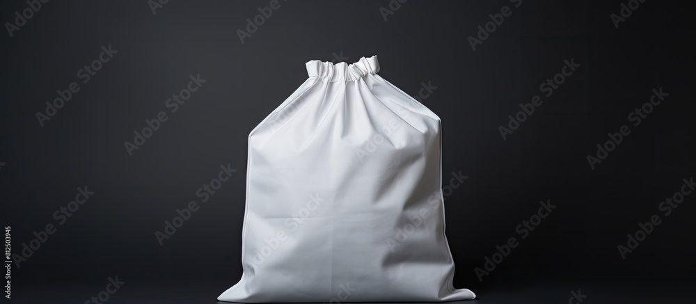 Aufkleber a white cotton bag with a plain background perfect for showcasing any content or design with ample c