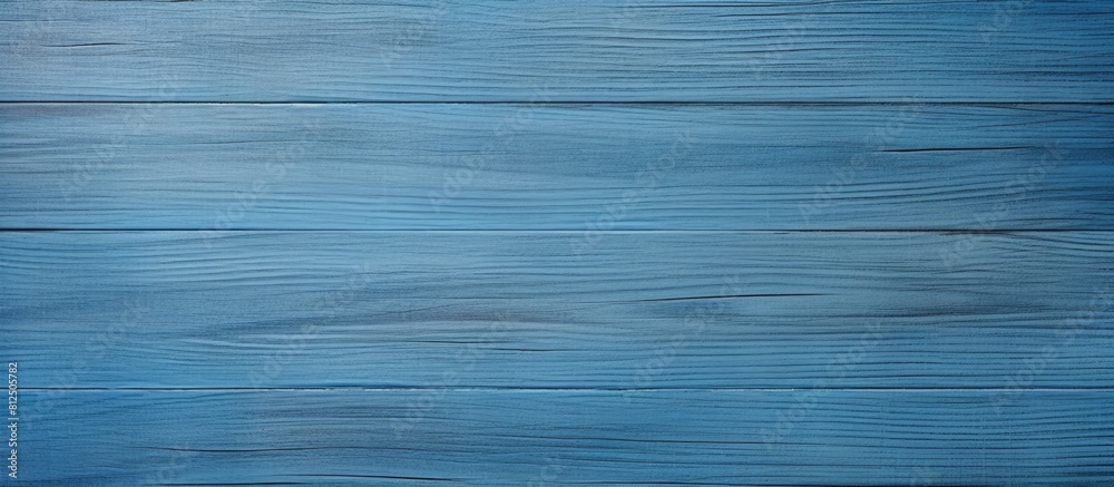 Poster a seamless blue wood floor texture with ample copy space image
