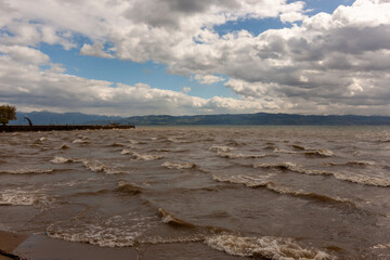 Spring storm on Lake Constance