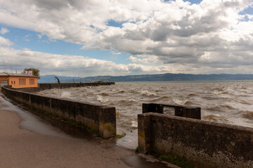 Spring storm on Lake Constance