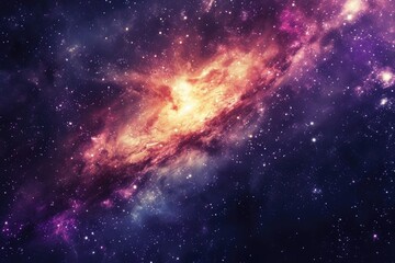 Obraz premium Celestial tapestry of colorful space