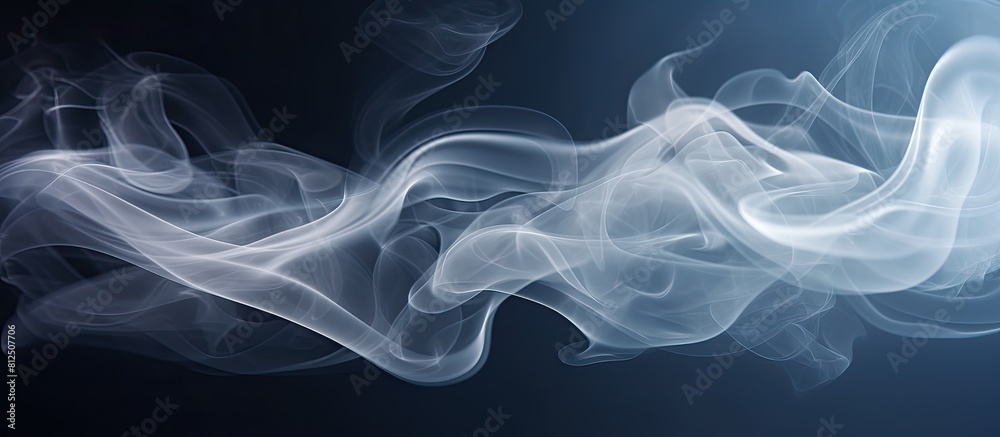 Aufkleber studio photograph of smoke with copy space and background